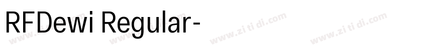 RFDewi Regular字体转换